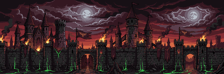 Walls under twin moons